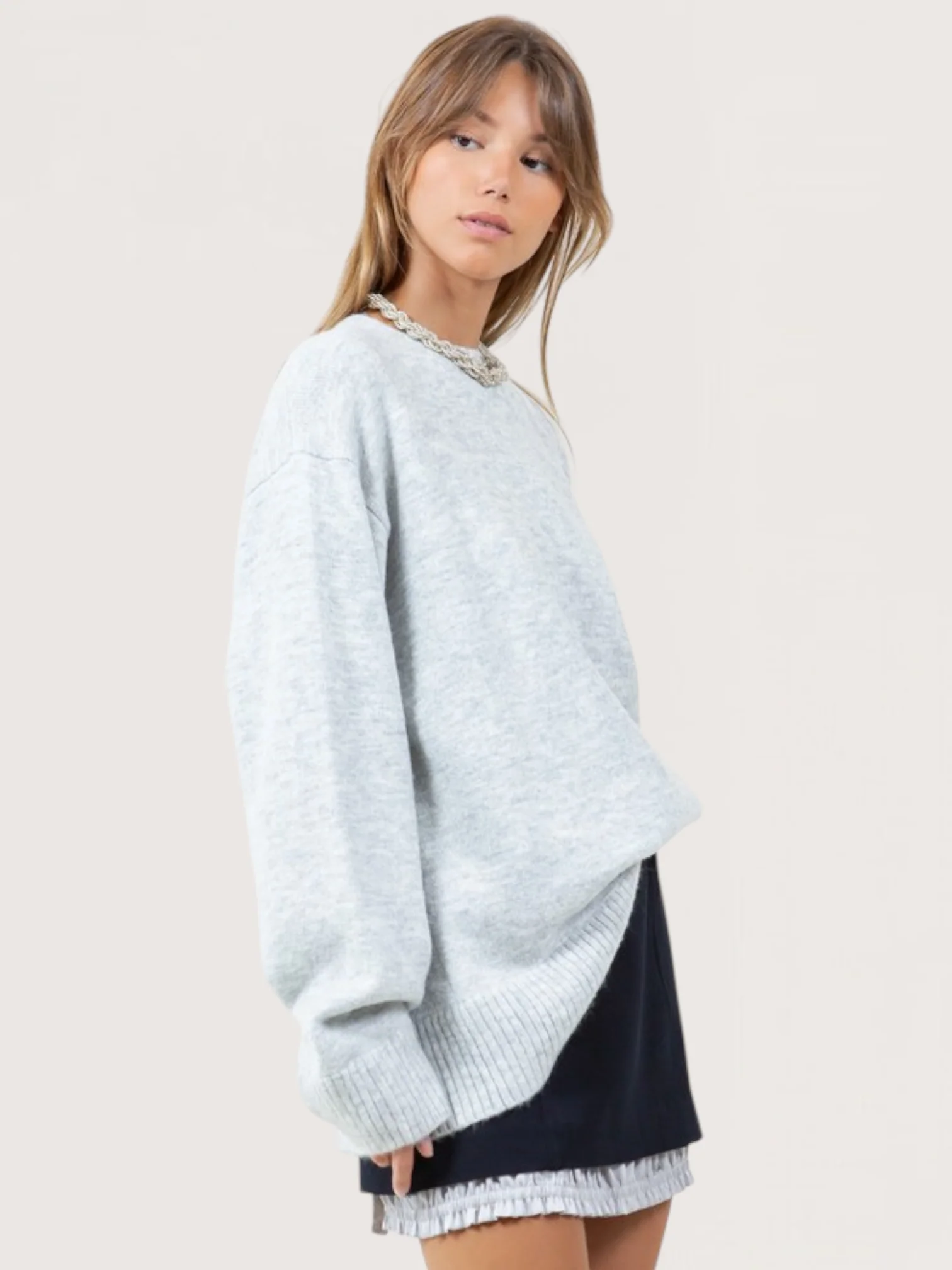 Cozy Oversized Knit Sweater - Image 4