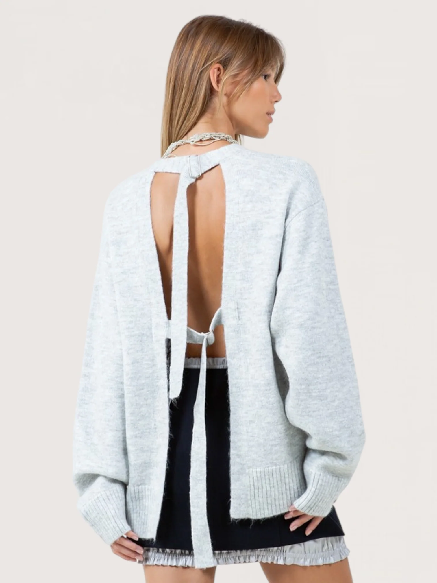 Cozy Oversized Knit Sweater - Image 2