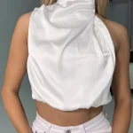 Elegant Sleeveless Halter Top
