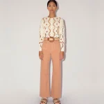 Embroidered Long Sleeve Top
